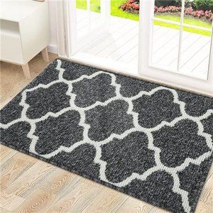 Indoor Door Mat, 32x20, Non-Slip Absorbent Resist Dirt Entrance Mat, Washable